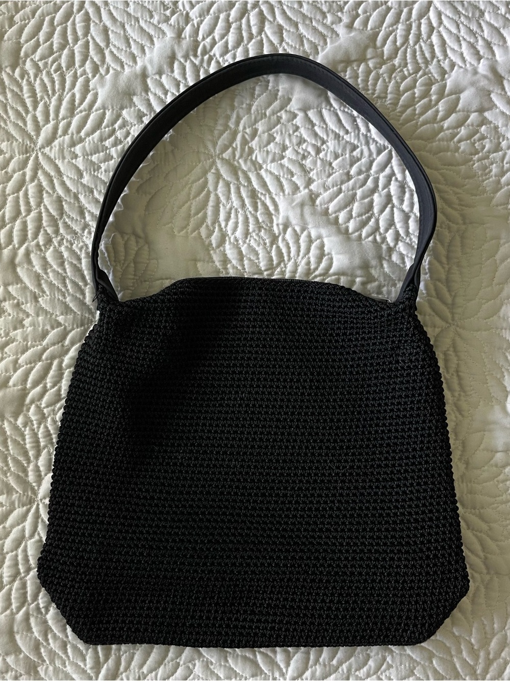 The Sak Black Woven Shoulder Bag